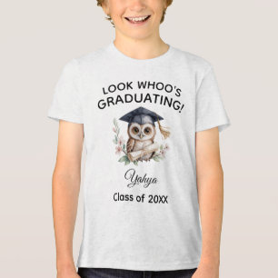 Titta vem som tar examen från förskolan Owl Kids T Shirt