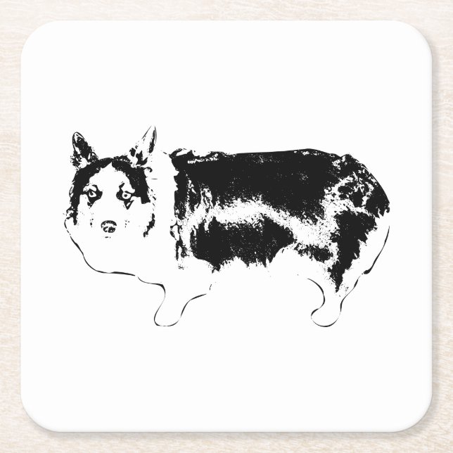 Titta vem som tittar på underlägg papper kvadrat (Framsidan)