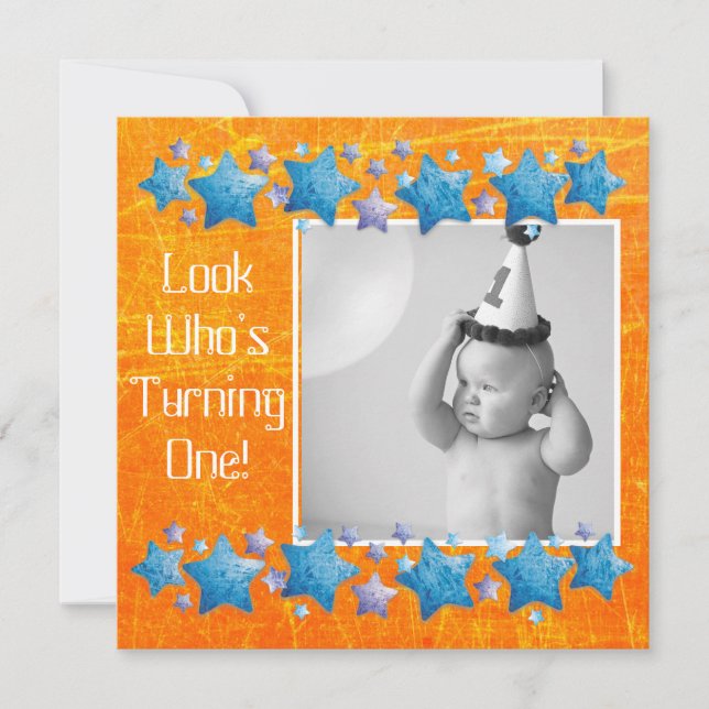 Titta vem som turar 1, första födelsedagsinbjudan inbjudningar (Framsida)