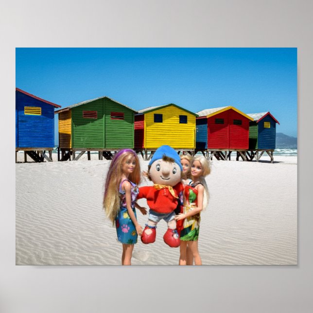 Titta vem vi plockade upp på stranden. poster (Framsidan)
