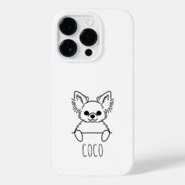 Tittande Chihuahua Söt Anpassad Namn Telefonfodral