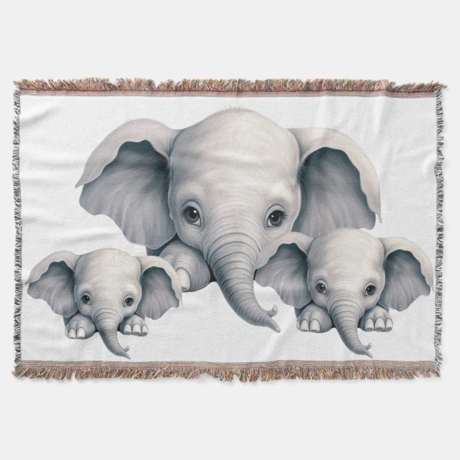 Tittande elefant filt (Framsidan)