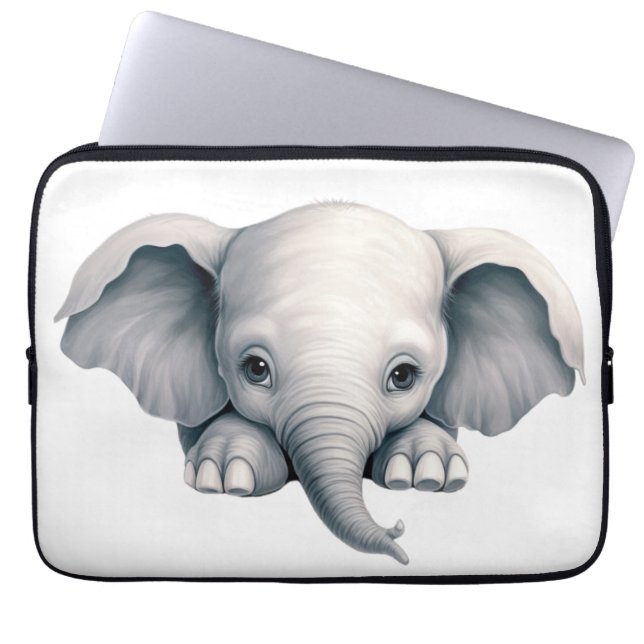 Tittande elefant laptop fodral (Framsidan)