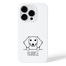 Tittande Miniature Dachshund Telefonfodral med Anp