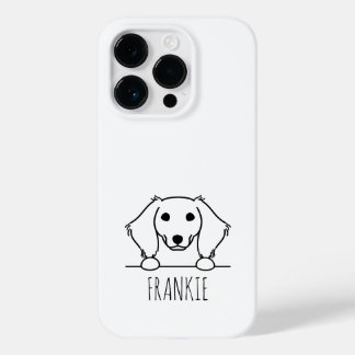 Tittande Miniature Dachshund Telefonfodral med Anp