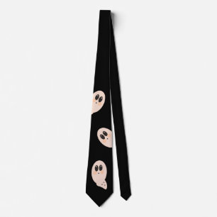 Tittande Spöke Halloween Svart Slips