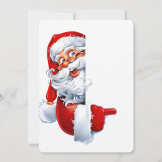 Tittande Tomte – Festiv julclipart för kort
