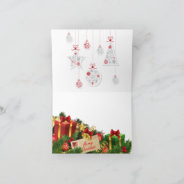 Tittande Tomte – Festiv julclipart för kort