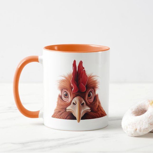 Tittande tupp mugg (Med munk)