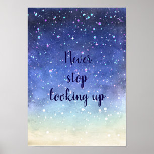 Tittar aldrig i vattenfärgsstjärnor/ poster