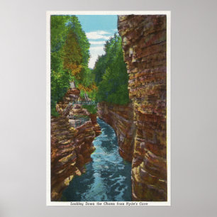 Tittar av användbar chasm från Hydes grotta Poster