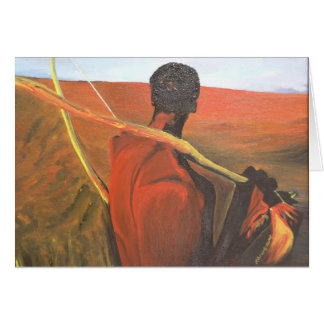 Tittar bakåt hälsningskort