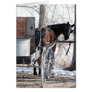 Tittar bakåt hälsningskort