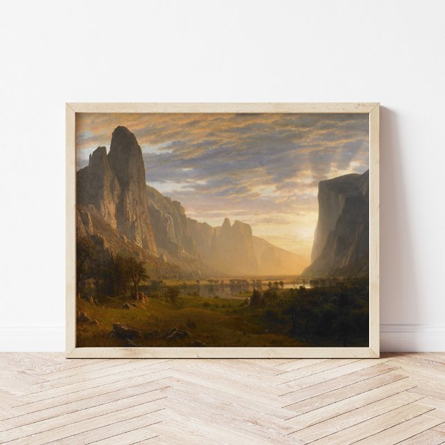 Tittar Down Yosemite Valley | Albert Bierstadt Poster (Skapare uppladdad)