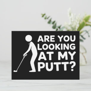 Tittar Du på Min Putt Golfälskande Golfpresent Inbjudningar