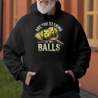 Tittar Du På Mina Bollar- Pickleballkläder Hoodie
