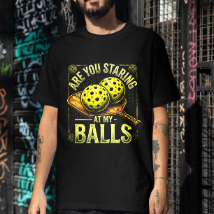 Tittar Du På Mina Bollar- Pickleballkläder T Shirt