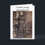 Tittar Fabulous Funny Belet Birthday Kort<br><div class="desc">Önska en bra vän en lycklig vara sen födelsedag och hjälp henne att också få ett leende till ansikte.  Vintagens foto på ett mindre än hettens babe bidrar till att ge sarkasm ett snyggt drag. Jag har varit så upptagen att jag glömde att skicka ditt födelsedagskort i tid.</div>