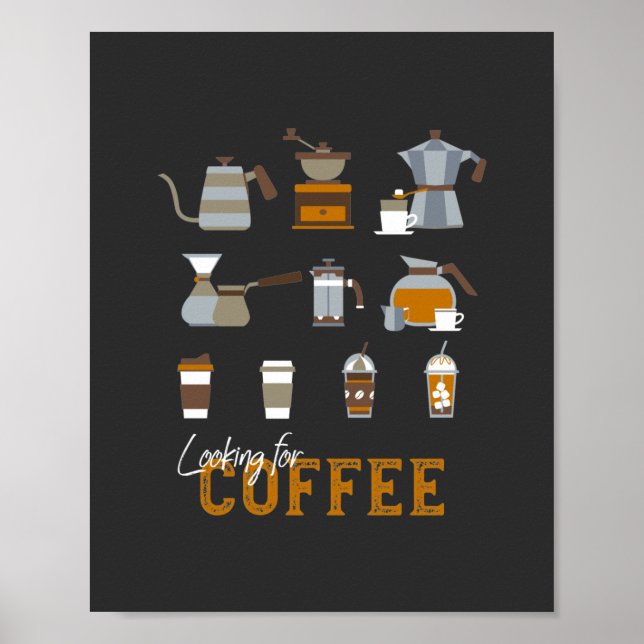 Tittar för Delicious Coffee Drink Poster (Framsidan)