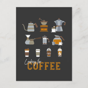 Tittar för Delicious Coffee Drink Vykort