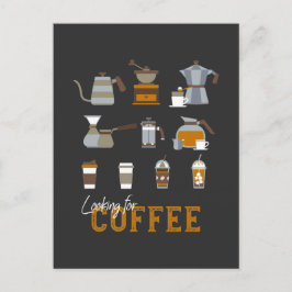 Tittar för Delicious Coffee Drink Vykort