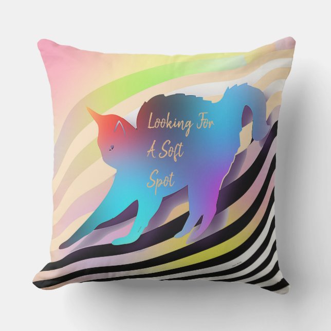 Tittar för en mjuk depotkatat kudde (Framsida)