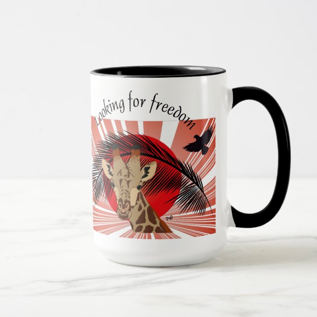 Tittar för frihet Tasse Mugg (Höger)