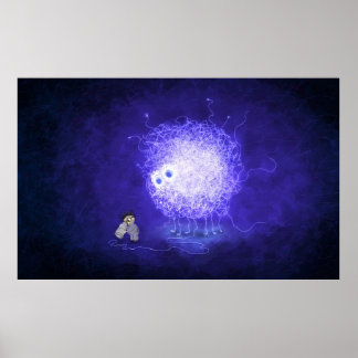 Tittar för Higgs Boson (fluorescent version) Poster