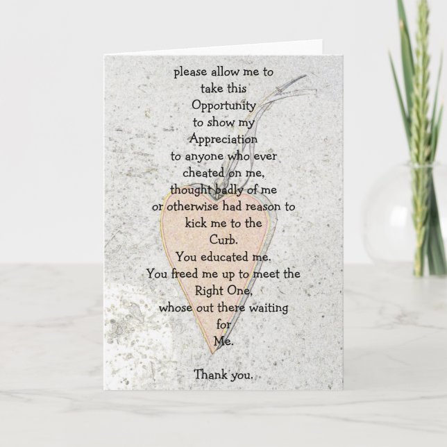 Tittar för kärlek tack kort (Framsida)