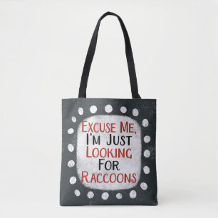 Tittar för raccoons tote Bag Tygkasse
