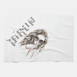 Tittar för tyst läge kökshandduk