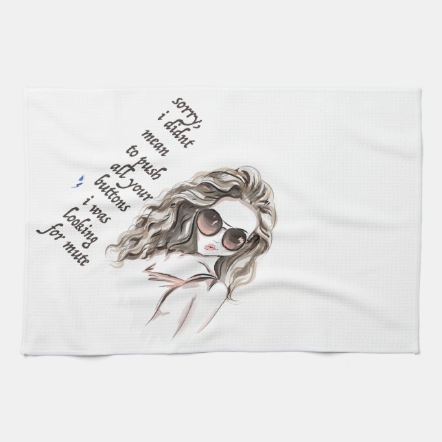 Tittar för tyst läge kökshandduk (Horisontell)