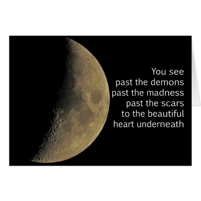 Tittar förgånget demonerna hälsningskort (Framsidan Horizontal)