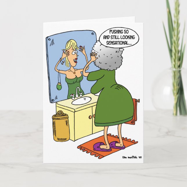 Tittar fortfarande sensationell vid 50. kort (Framsida)