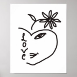 Tittar genom hjärtat poster