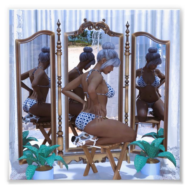 Tittar glas fototryck (Framsidan)