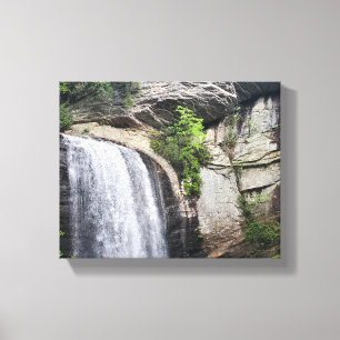 Tittar Glass Falls Brevard North Carolina Canvastryck