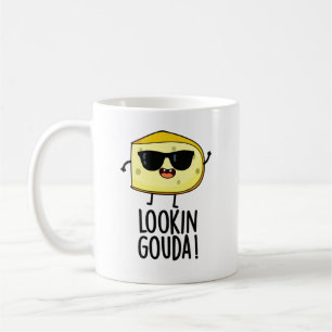 Tittar Gouda Funny Cheese Pun Kaffemugg