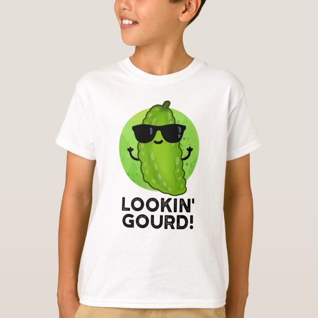 Tittar Gourd Funny Coola Veggie Pun T Shirt (Framsida)