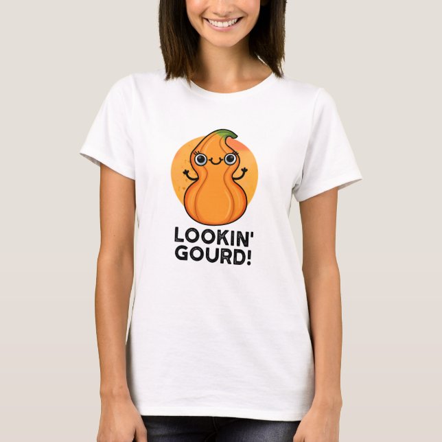 Tittar Gourd Funny Veggie Pun T Shirt (Framsida)