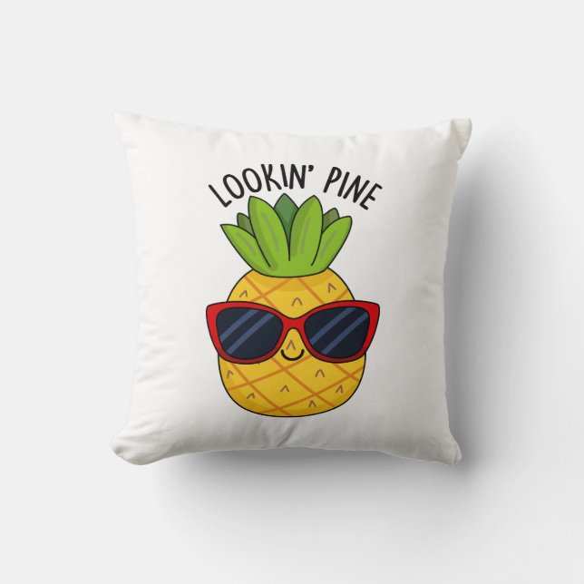 Tittar Gräs Funny Pineapple Pun Kudde (Framsida)