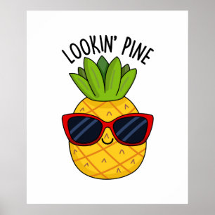 Tittar Gräs Funny Pineapple Pun Poster