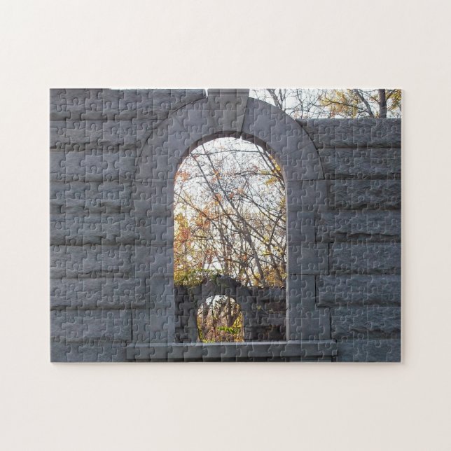 Tittar igenom pussel (Horisontell)