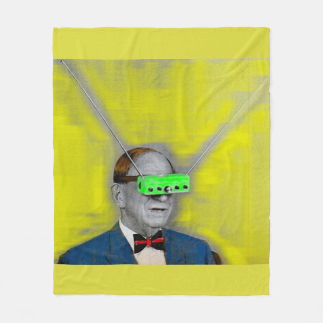 Tittar in i framtiden fleecefilt (Framsidan)