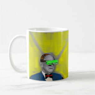 Tittar in i framtiden kaffemugg