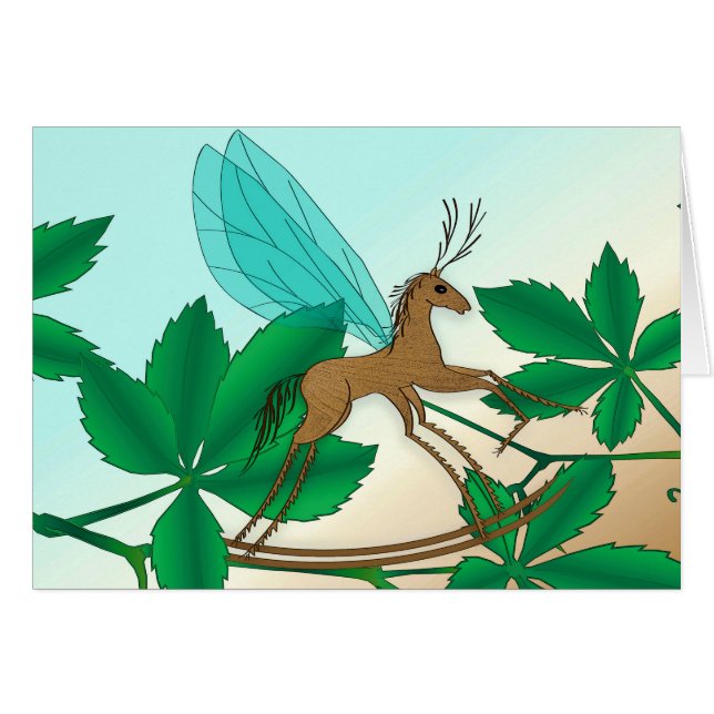 Tittar Insekter av glas - Rockinghorse Fly OBS Kort (Framsidan Horizontal)
