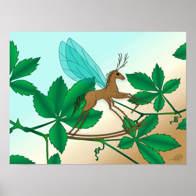 Tittar Insekter av glas - Rockinghorse Fly Poster (Framsidan)