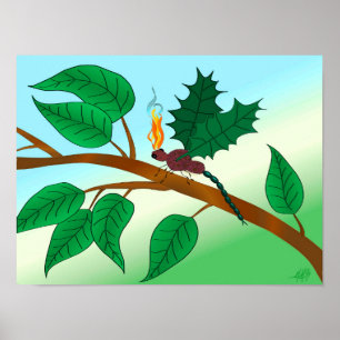 Tittar Insekter av glas - Snapdragon-Fly Poster