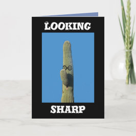 Tittar kor för Saguarokaktus humoristisk Kort