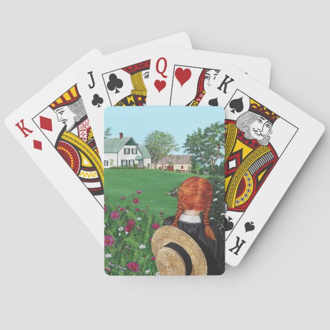 Tittar med Kärlek-Anne av Grönt Gables Cards Casinokort (Baksidan)